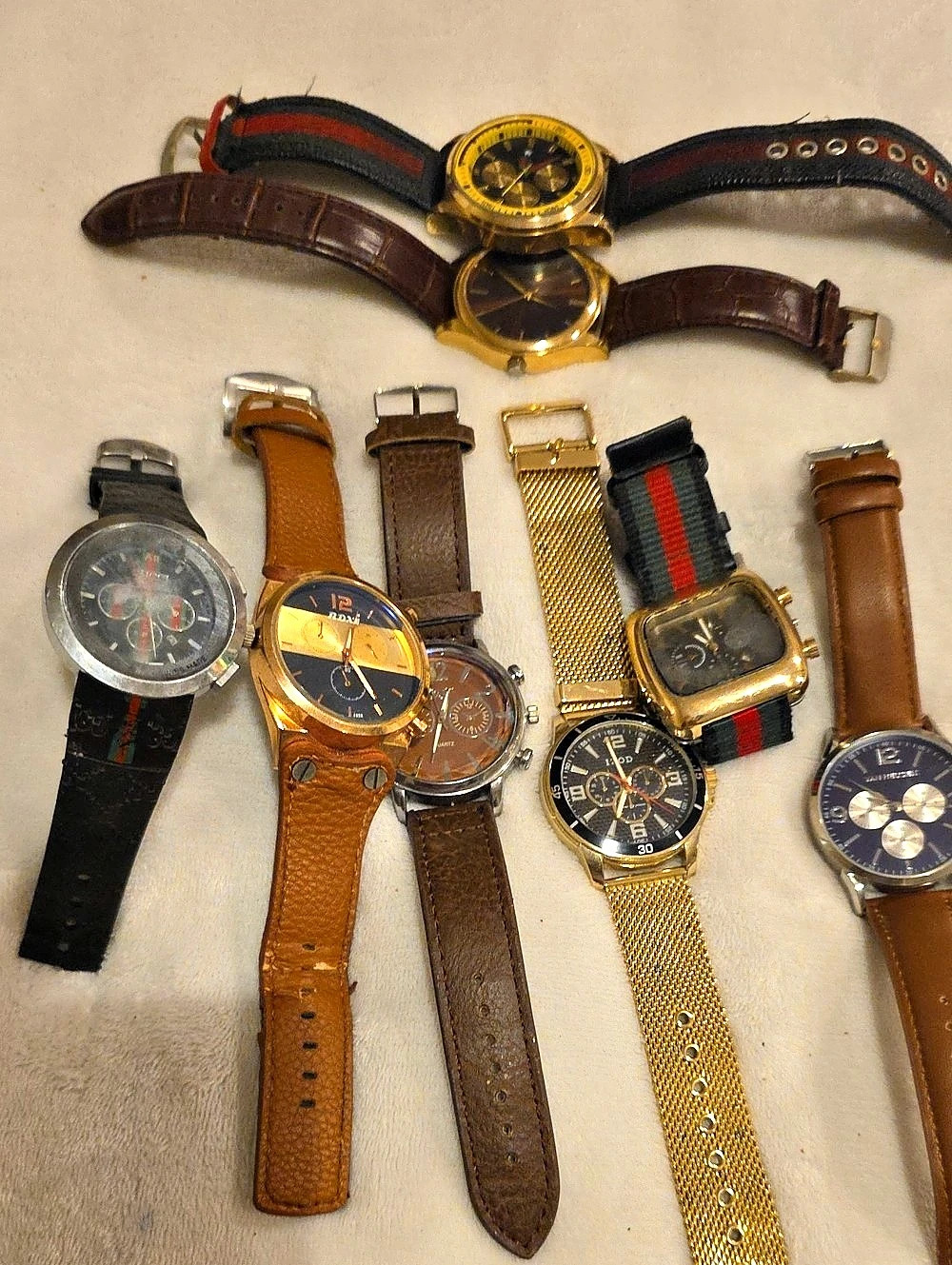 Gucci Watch Lot Brown & Black